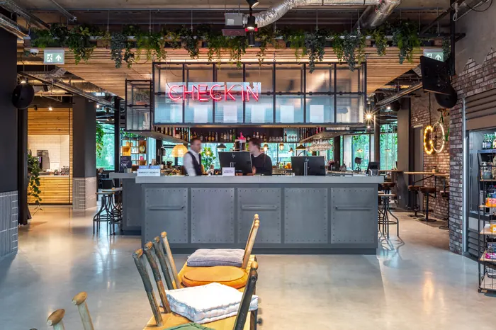 Moxy Hotel, Brique Architecten — interiors photography by Isabel Nabuurs